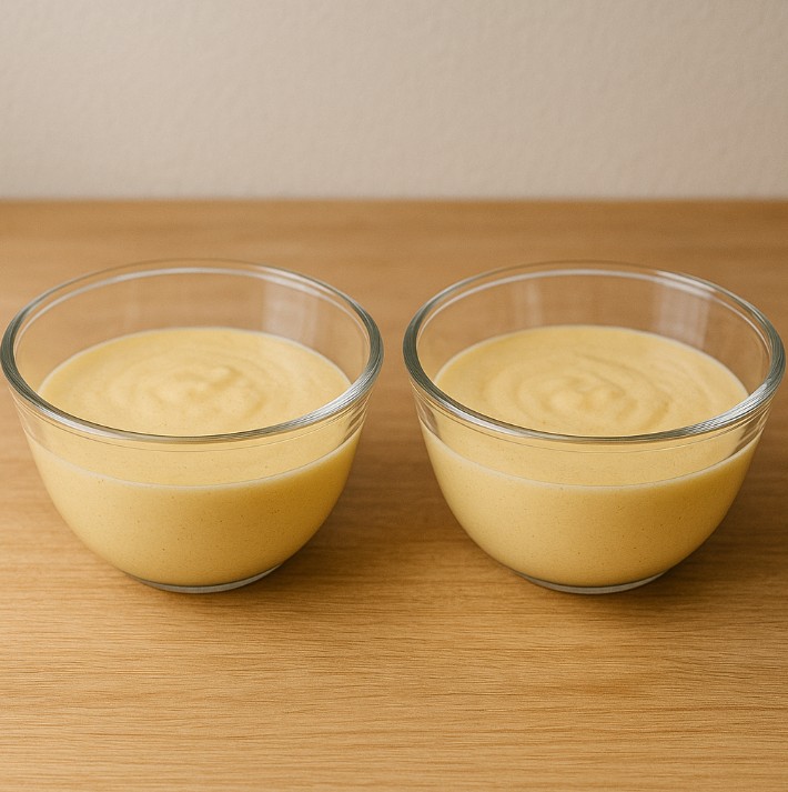 Divida a massa em duas partes.